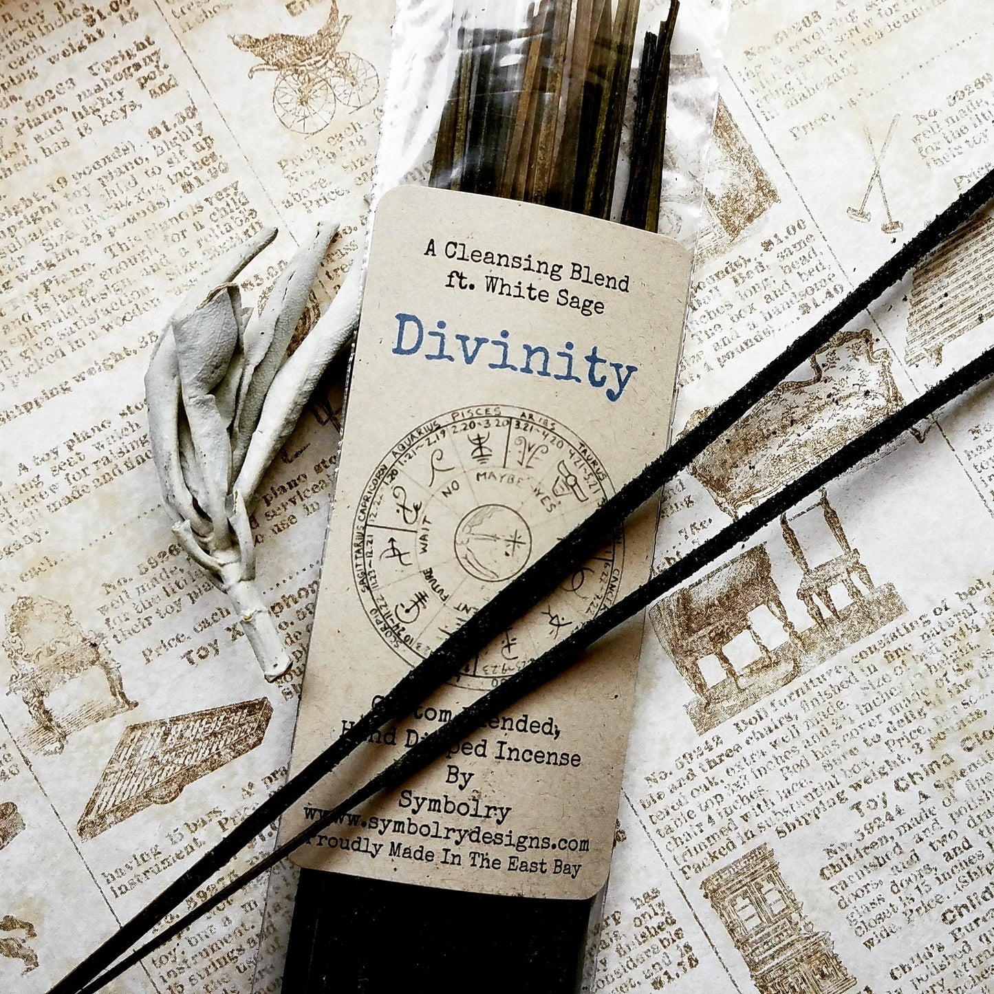 Divinity - custom blend of white sage, sandalwood, and herbs